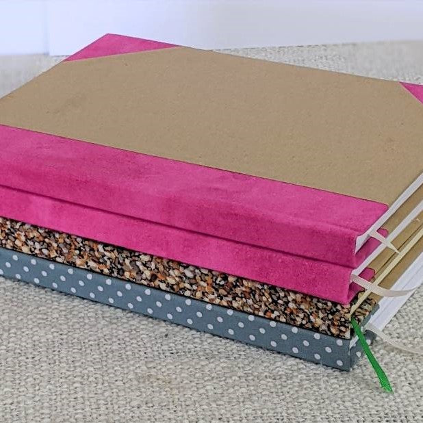 Handmade notebooks - various colours