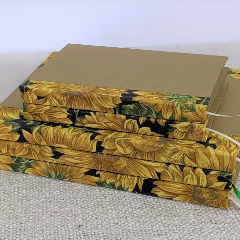 Handmade notebooks - sunflowers