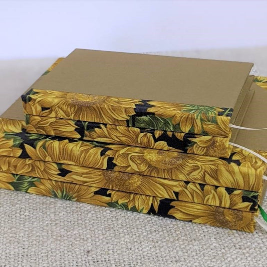Handmade notebooks - sunflowers
