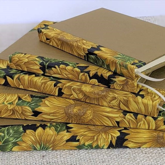 Handmade notebooks - sunflowers