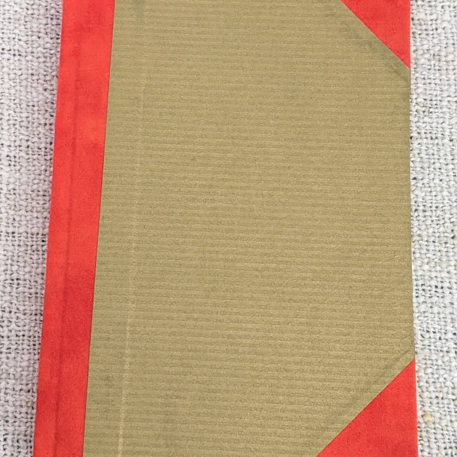 Handmade notebooks - red and gold