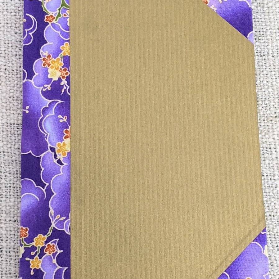 Handmade notebooks - purple and gold
