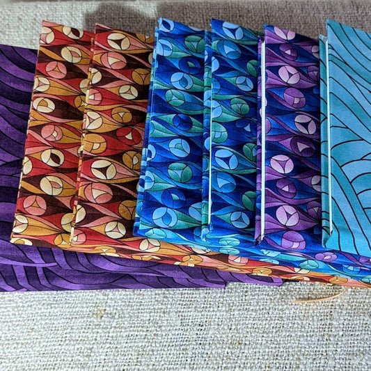 Large handmade notebooks, fabric cover