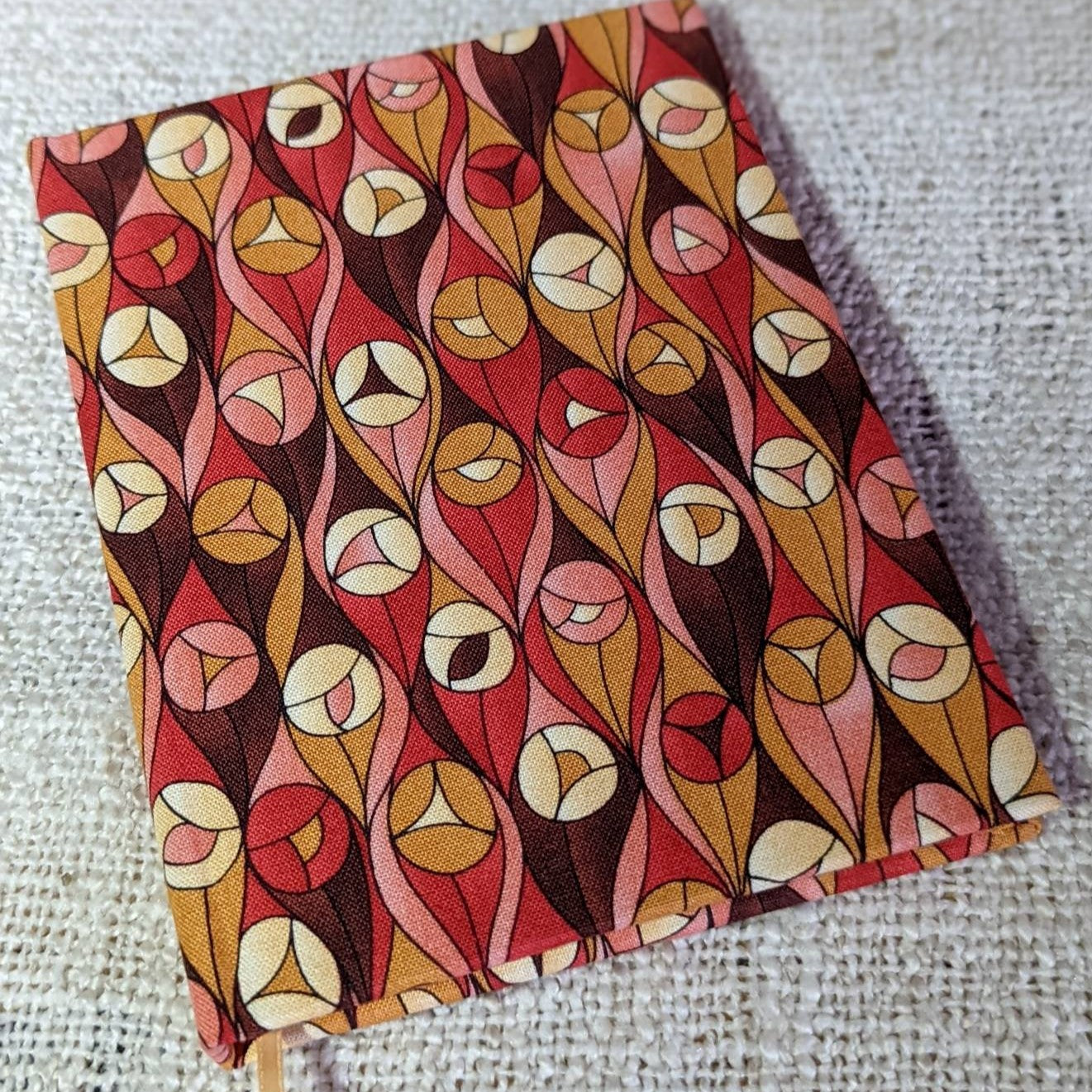 Small handmade notebooks, fabric cover
