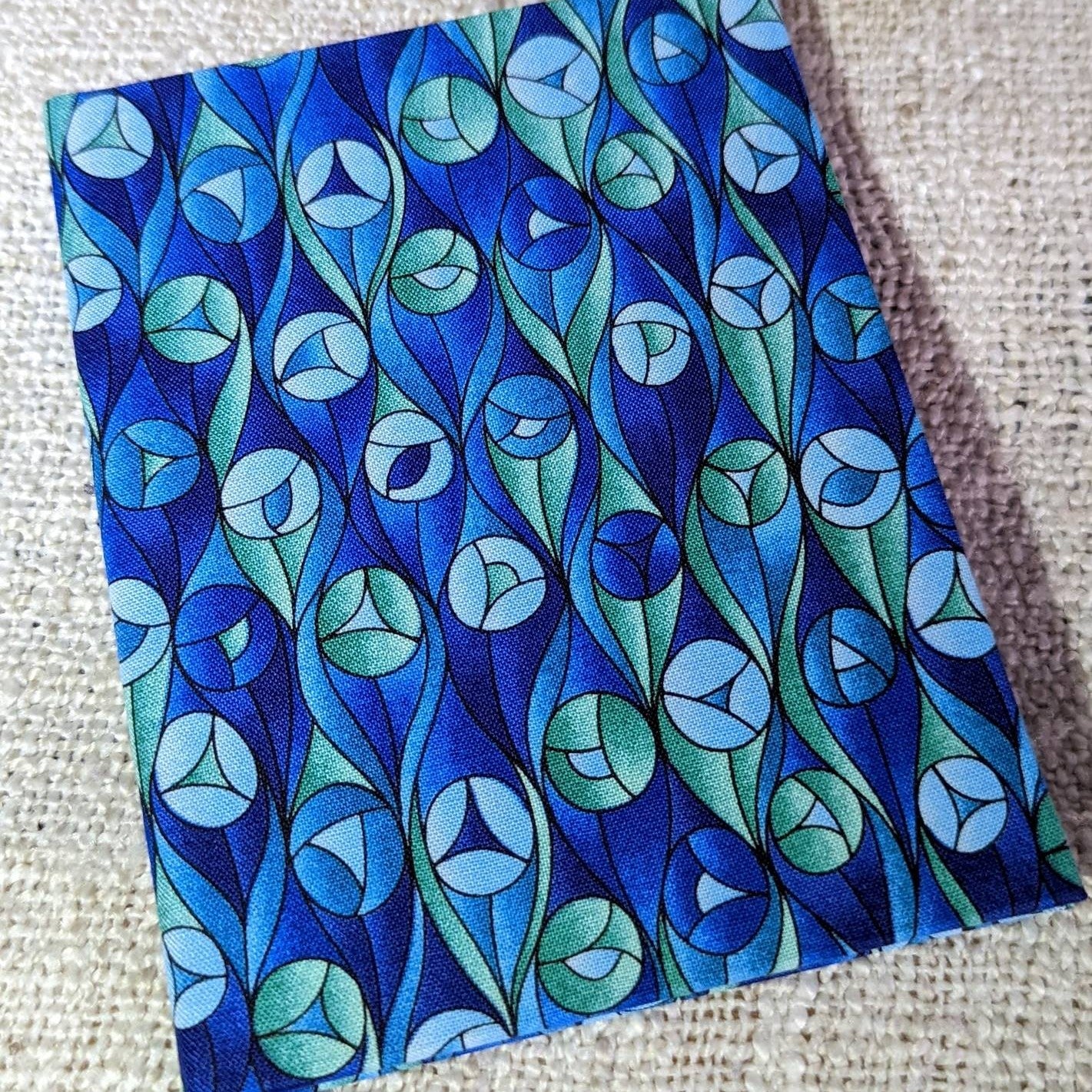 Small handmade notebooks, fabric cover