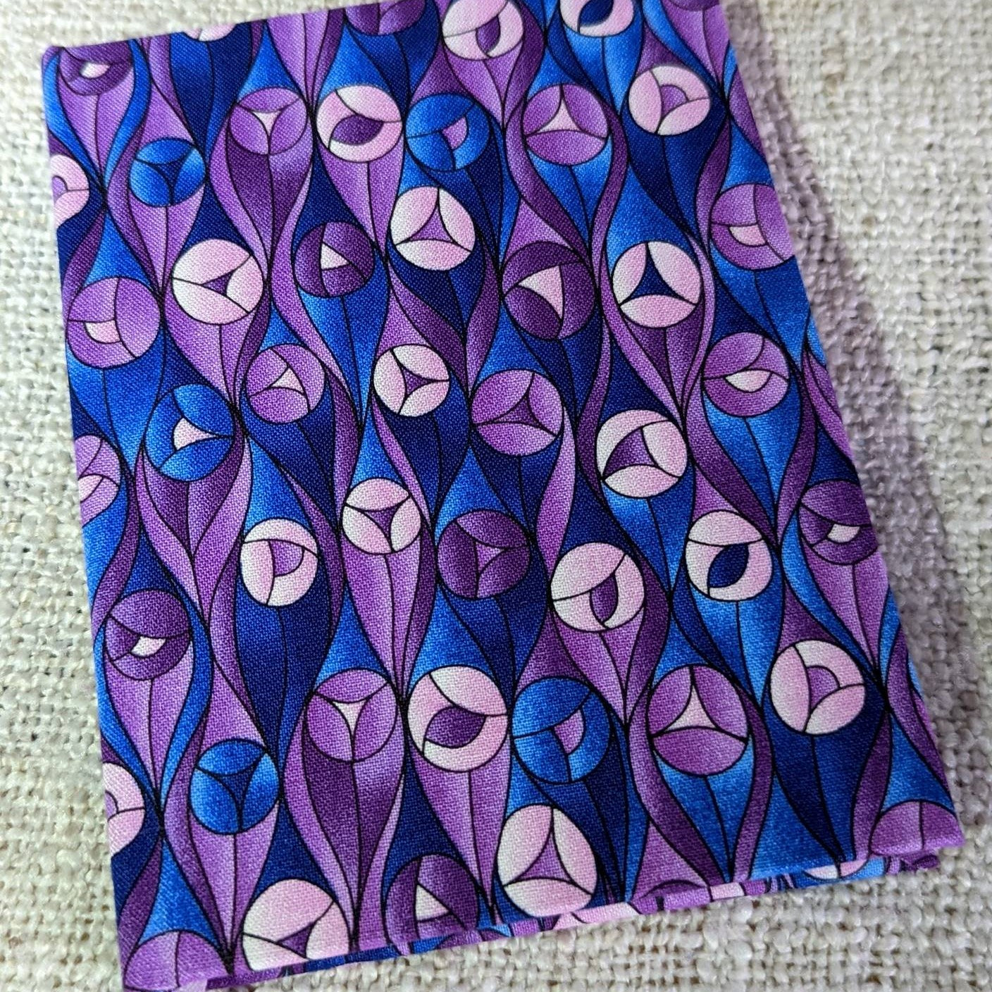 Small handmade notebooks, fabric cover